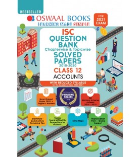 Oswaal ISC Question Bank Class 12 Accounts Chapter Wise and Topic Wise | Latest Edition